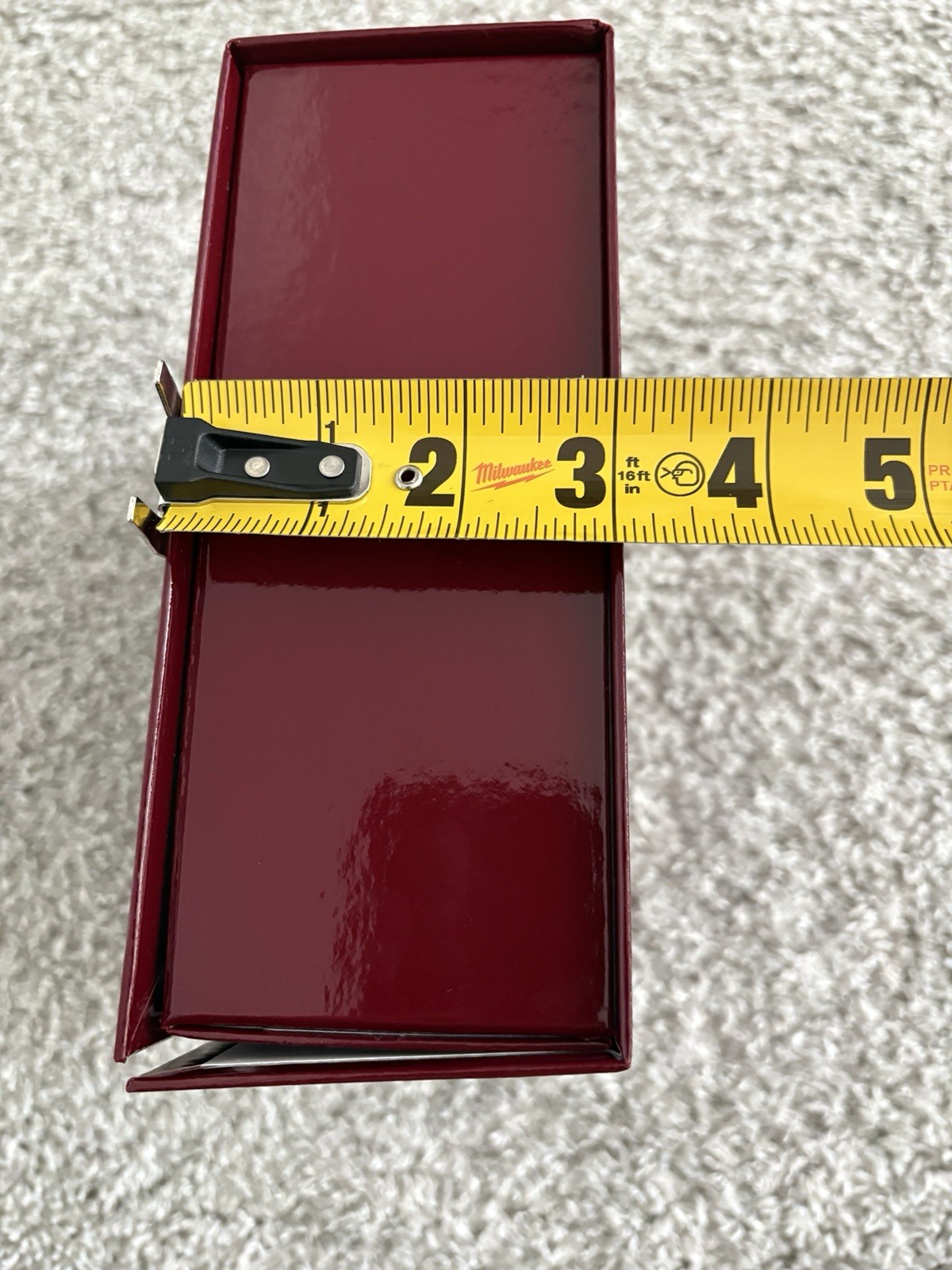 Gucci Empty Gift Box Burgundy Red Authentic Designer Pack (Flat) Easy assembly