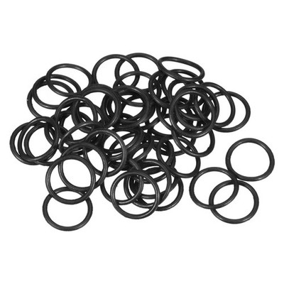 Buna-N O-Rings - 9 x 7 x 1mm / 70A / Black / 50Pcs