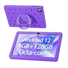 SGIN Tablets 10.1" Android 12 kids Tablet Octa Core MTK8183 4GB RAM 128GB WIFI
