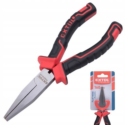 Flachzange Werkstattzange Zange 160mm CrV Gehärtet Extol Premium