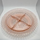 Anchor Hocking Miss America pink depression glass four-part relish dish No chips — photo 1