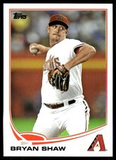 Bryan Shaw 2013 Topps #101 Diamondbacks MLB READ FREE SHIPPING AutographDen