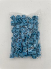 Clothes Hanger Marker Number 9 Fits 3mm Rod Garment Coding Blue 100pcs
