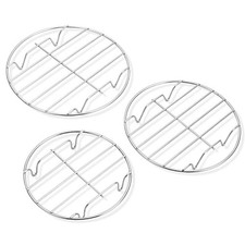NEW Stainless Steel Round Air Fryer Rack Accessories - 6/7/8/9 Inch Sizes UK
