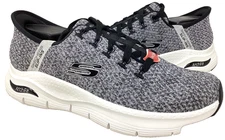 Skechers Men's Slip-Ins Arch Fit Lace Up Athletic Shoes Gray/White Size:9.5 100S
