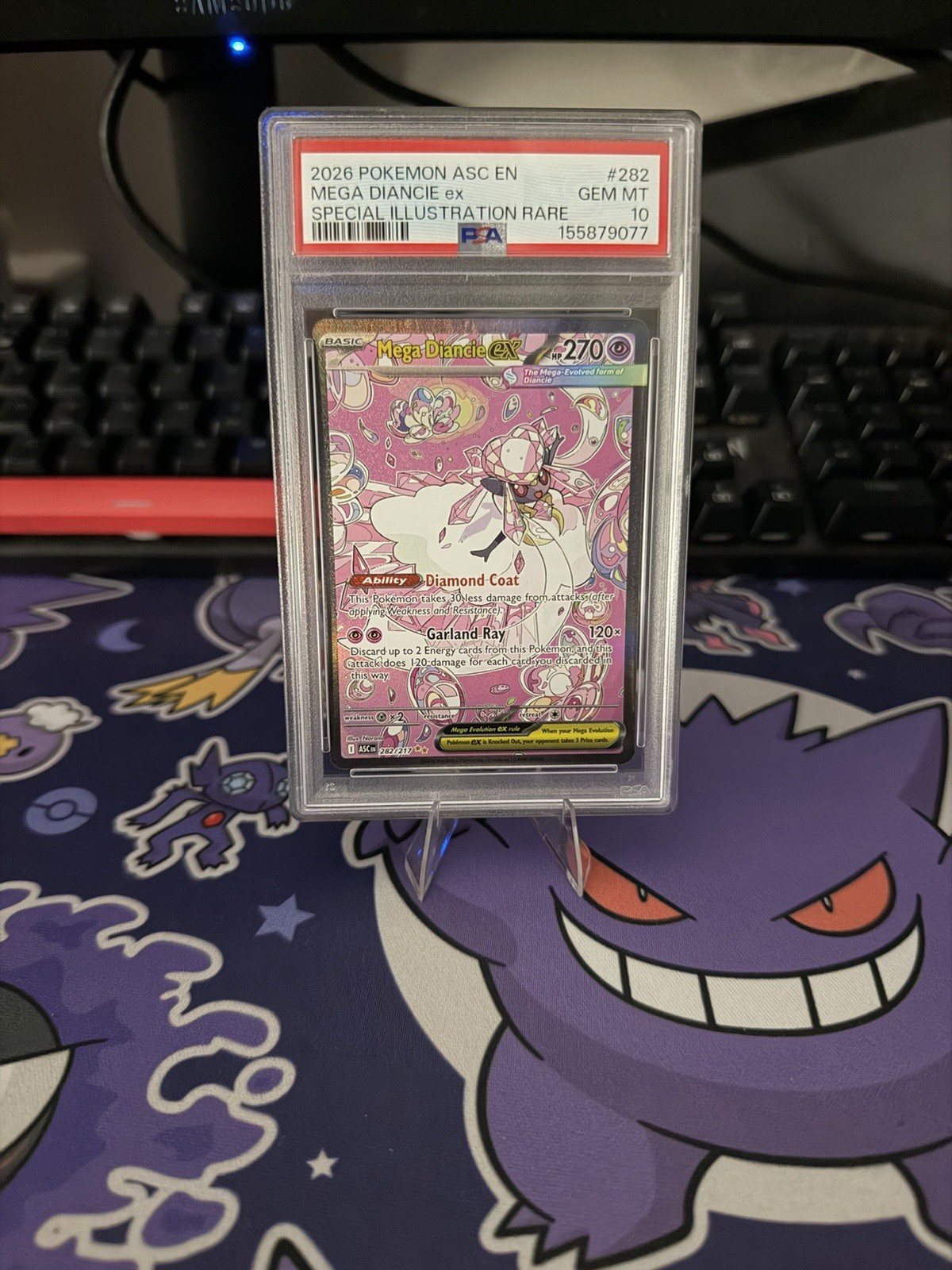 2026 POKEMON ASC EN-ASCENDED HEROES #282 MEGA DIANCIE EX PSA 10