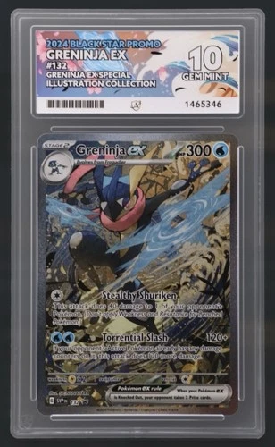 Pokemon TCG Greninja EX Black Star Promo - ACE 10 - Perfect Subgrades