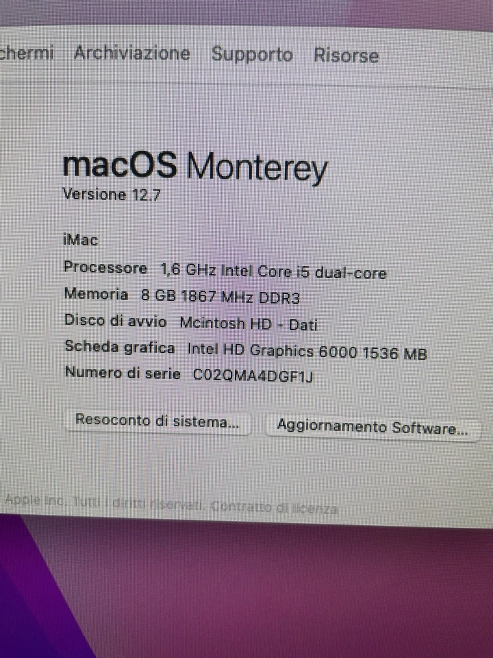 Apple I Mac A1418 Computer - Bild 2 von 4