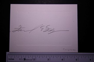 Vietnam Medal of Honor FREDERICK FERGUSON AUTOGRAPH HEAVY STOCK CARD