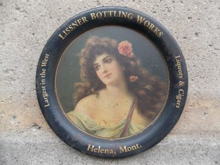 ANTIQUE ADVERTISING PRE PROHIBITION TIP TRAY HELENA MONTANA BEER LIQUOR PRE PRO