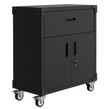 Rolling Tool Cabinet with Drawer  Heavy Duty Metal Garage Storage with Adjus...