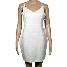 Lulus Dress White Bodycon Mini Size Medium Bridal Cocktail NEW NWT