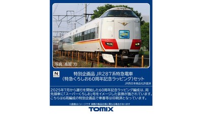TOMIX 97970 Series 287 Kuroshio 60th Anniv Wrap 6-Car Set Limited N Neu