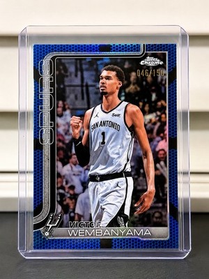 Topps Chrome Update 2026 Victor Wembanyama #22 Spurs Serial Blue 46/150