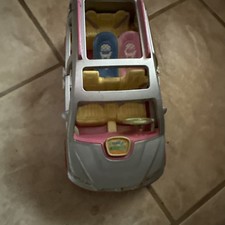 Fisher Price Loving Family Dollhouse Silver Musical Minivan Van Twin Time 2007 