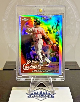ALBERT PUJOLS 2010 Topps Chrome REFRACTOR SSP #32   Cardinals GOAT HOF  