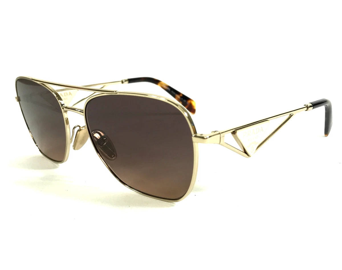 PRADA Gold Aviator Sunglasses for Women for sale | eBay