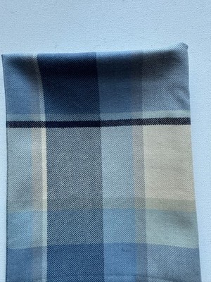 Lee Jofa Eric Cohler Gastaad Plaid Capri Brazil Designer Fabric Remnant 24 x 24''