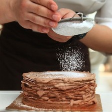 Tamis à Farine Fine Maille Dépoussiérage Gâteau 430 Acier Inoxydable Rangeme