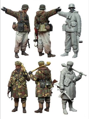 Véhicule de 4 officier allemand en résine moulée non peinte, Ratio 1-72