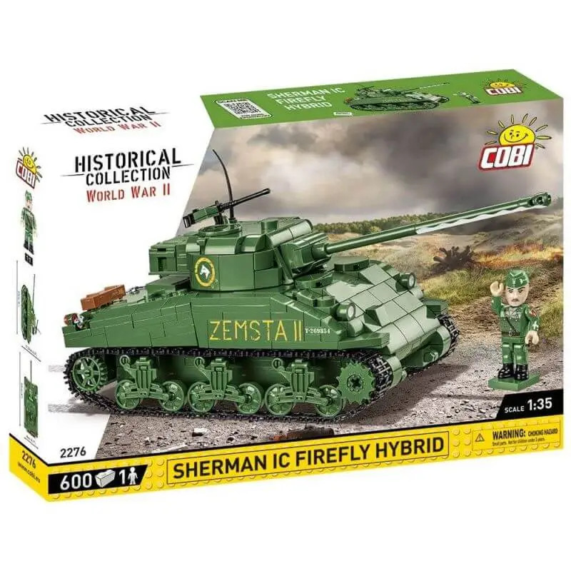 Sherman IC Firefly Hybride COBI-2276 Fini les Stickers Maquette Durable