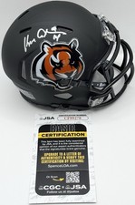 Ken Anderson Signed Autographed Custom Cincinnati Bengals Mini Helmet JSA COA 
