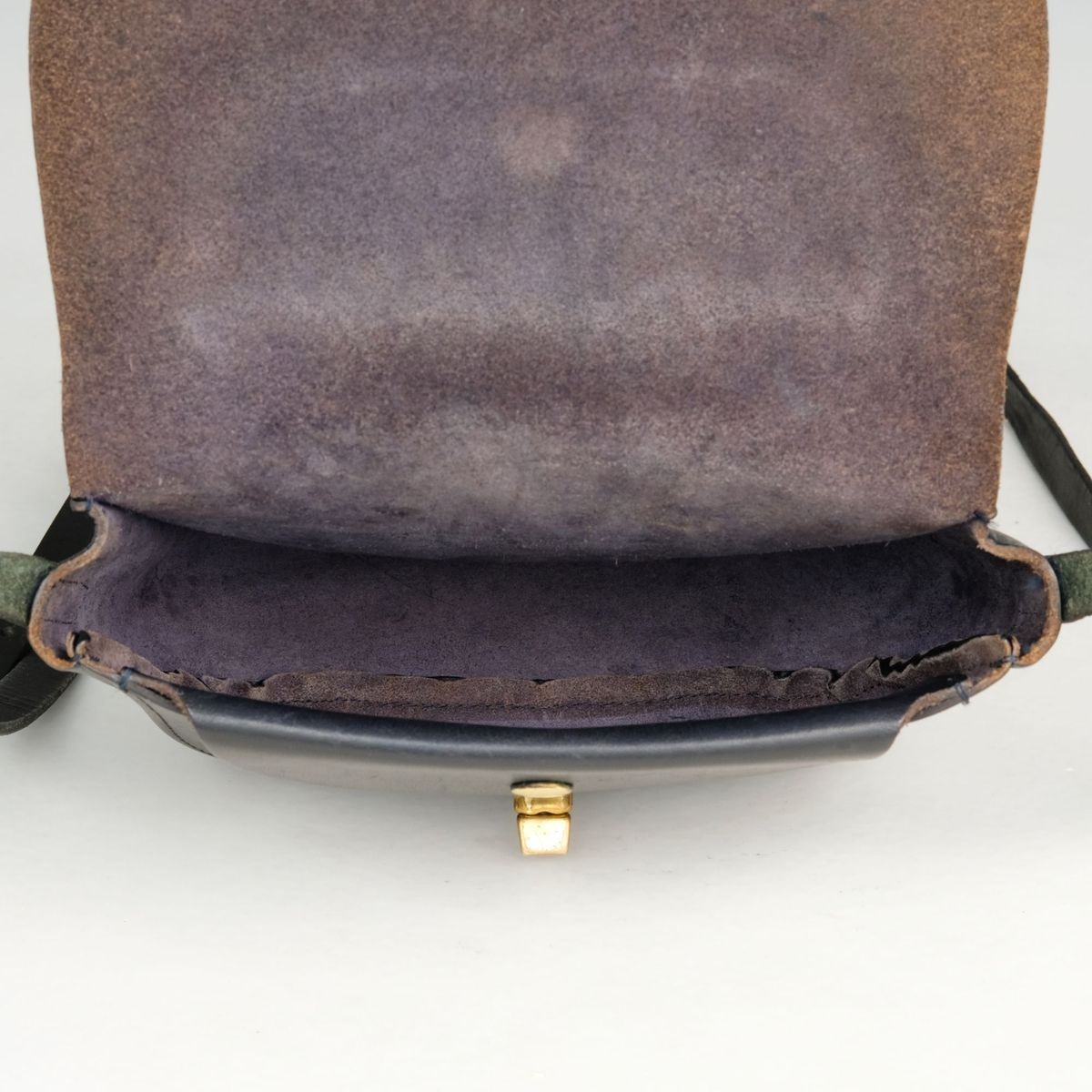 Mimi Berry Francis Leather Shoulder Bag Black Turn Lock Very Good Pre-owned View 4