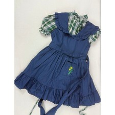 Vintage Disney Winnie the Pooh Dress with Pinafore Girls Size 6 USA