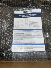 3D Printer Filament Storage Rack - Steel Wall Mounted or Table Top PLA Storag...