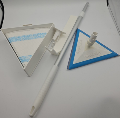 #ad Pottymop™ Mini Bathroom Mop amp; Holder System Includes 10 Pads $25.00