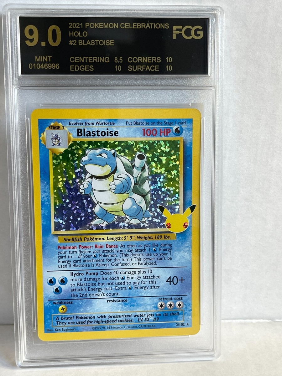 Blastoise 2/102 - NM Celebrations Holo Rare Pokemon 25th Annivers