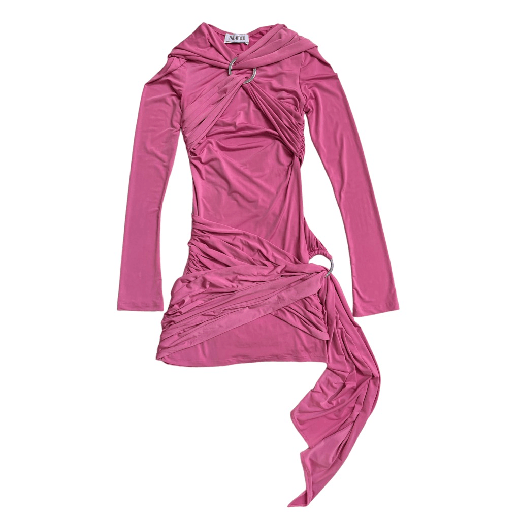 【関税込み】The Attico ピンク Fran ミニドレス THE ATTICO Fran Mini Dress in Shocking Pink | eBay