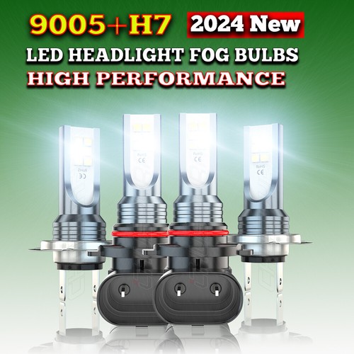 9005 H7 LED Headlight Bulbs Hi/Lo Beam Combo Kit For Hyundai Elantra 2017 2018 300 Brighter Than Halogen 4pcs - Foto 9