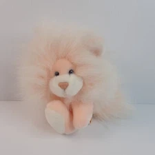 Vintage 24K Gina Lion Cat Pink 1991 Soft Plush 6.5" 5360 Polar Puff Mighty Star