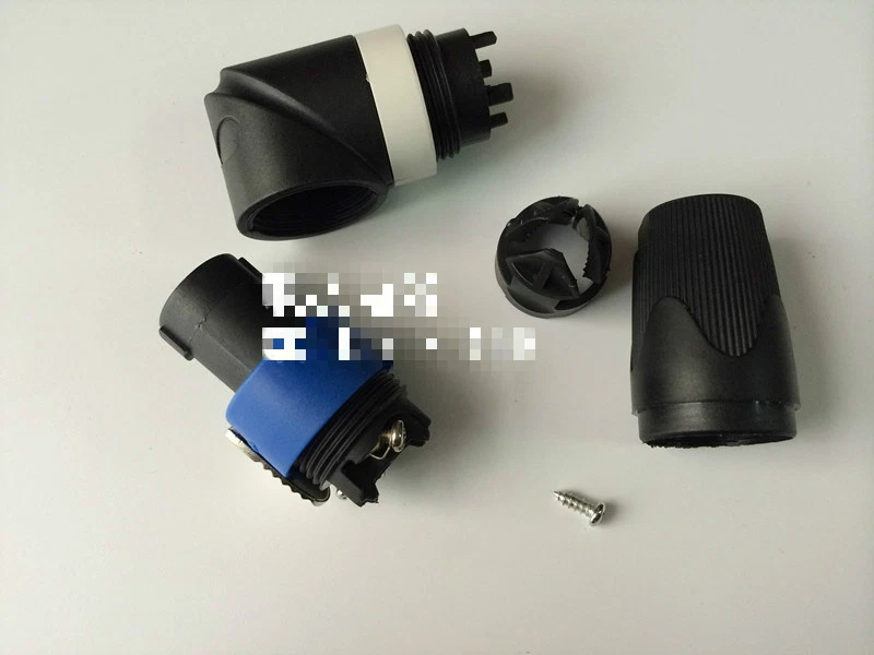 Angle 90 Degrees SPEAKON Type 4 Pole TV Video Connector Interconnect Plug - Image 4 of 4