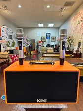 NEW Portable Bluetooth Speaker Karaoke Machine Kbeatbox Kawaii99N 2 Microphone