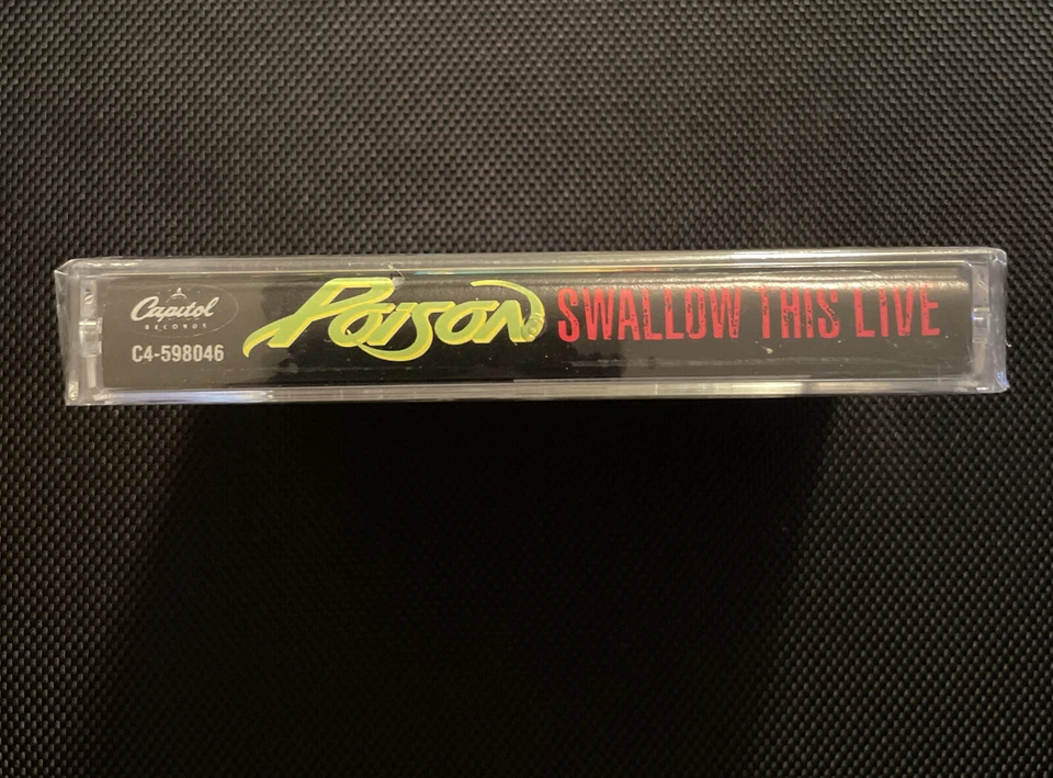 POISON - SWALLOW THIS LIVE cassette TAPE Capitol C4-598046 - BRAND NEW SEALED - Image 3 of 4