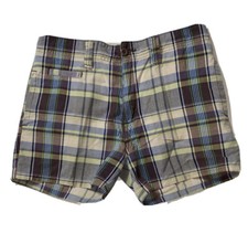 Preowned- Duck Head Plaid Chino Shorts Boys Size 16 