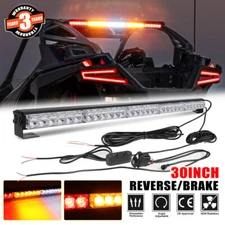 30" Rear Chase Light Bar For Off-road UTV Polaris RZR Brake Turn Reverse Running