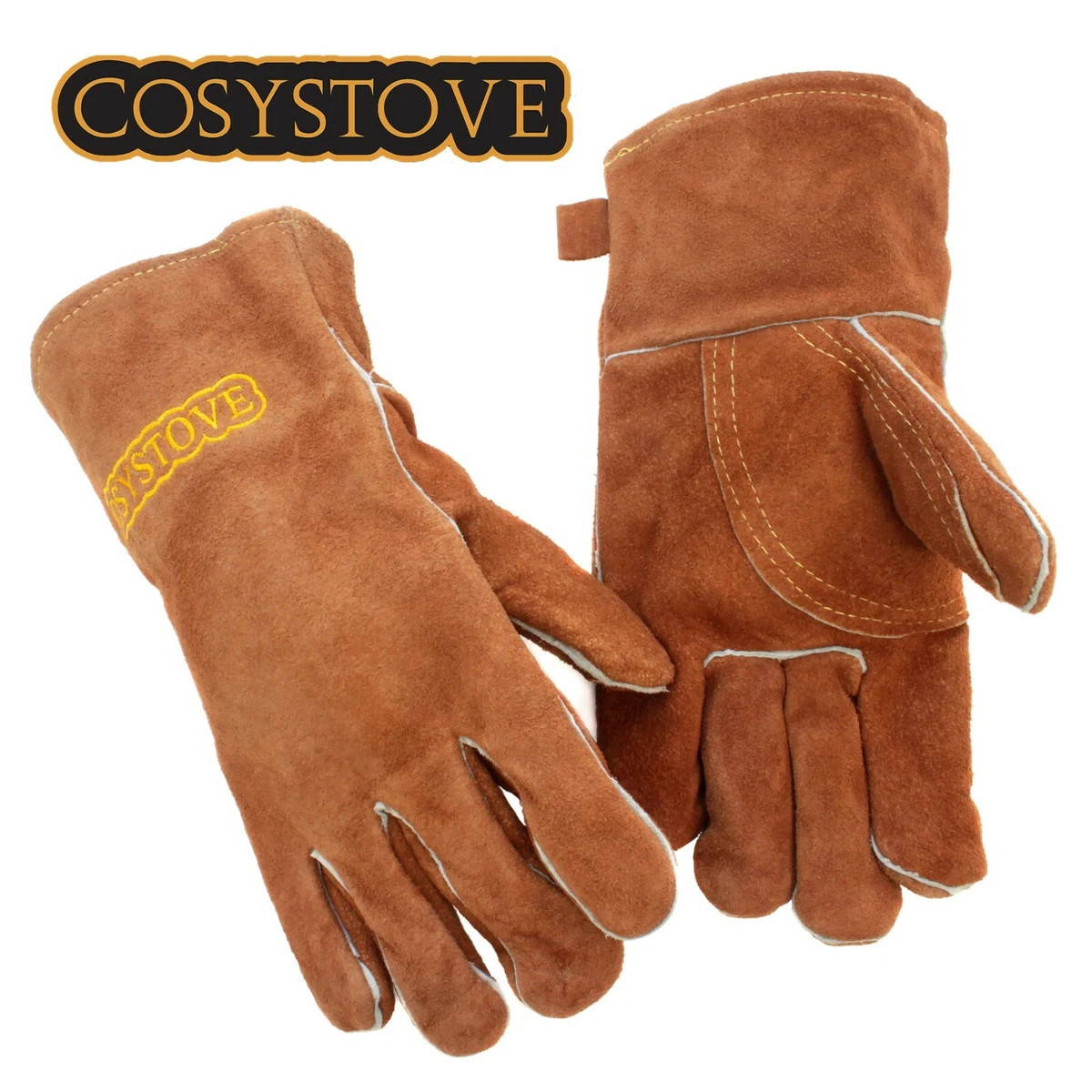 Cosystove Stove Gloves Woodburning Heat Resistant Burner Gauntlets Pair Log  Fire 5060533029997 | eBay