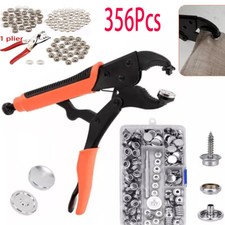 356X Heavy Duty Snap Fasteners Pliers Press Studs Kit Leather Button DIY Tool