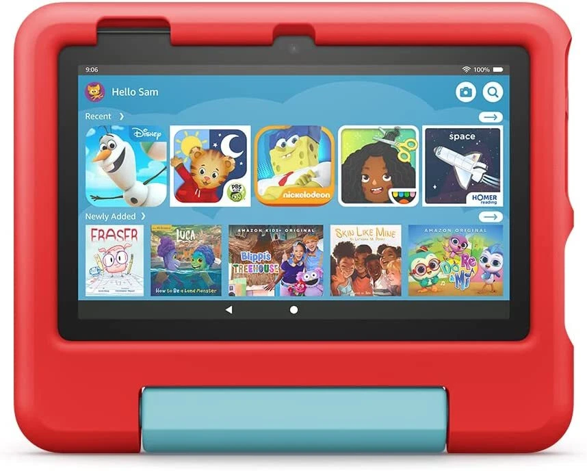 Amazon Fire 7 Kids Edition Tablet Tab 2022 11th Gen with stand for Educational - Image 3 of 4