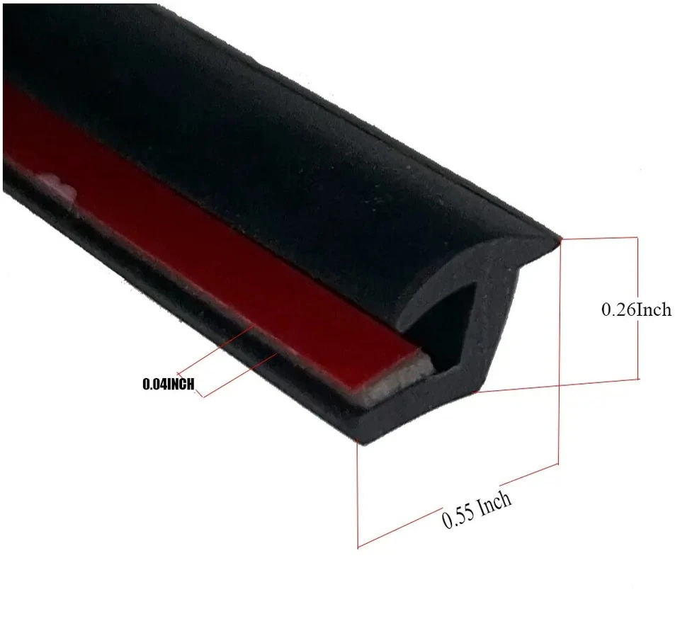For Car Truck Wheel Fender Flares Edge Trim Rubber Seal Gasket Welting 9m/29.5ft - Image 2 of 4