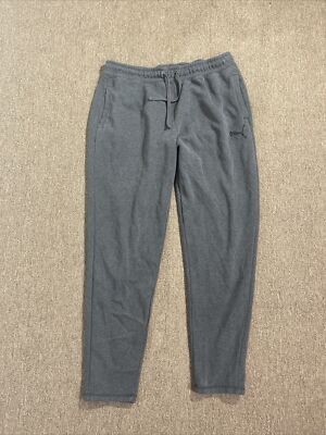 Puma active sweatpants size XL men gray cotton polyester inseam 31