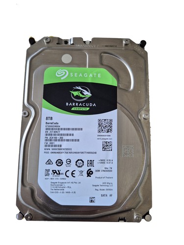 Seagate BarraCuda ST8000DM004 / 8 To / SATA 6 Gb / 3.5 " / 5 400 tmin / 256Mo