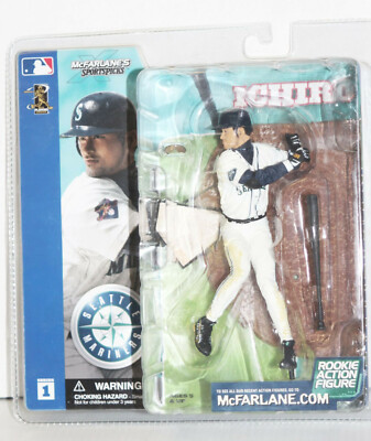 Ichiro Suzuki - (White w/ Green) Seattle Mariners 2001 McFarlane Series 1 Figure