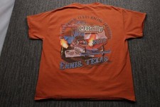 O'Reilly Auto parts 2013 Drag Racing T-Shirt Men's XL Orange Texas Cars NHRA