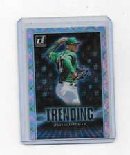 2021 Donruss Baseball Jesus Luzardo Trending Rapture Parallel TR8