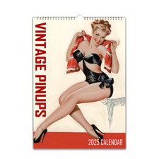 50S Vintage Pinup Illustraded 2027/28 personalised Calendar Choose Start