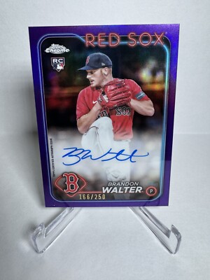 2024 Topps Chrome Brandon Walter RC Autograph Purple Refractor /250 #RA-BWA
